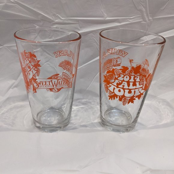 Sweetwater Pint Glasses, Set of 2, 2014 Fall IPA Tour, Great Condition - Picture 2 of 6
